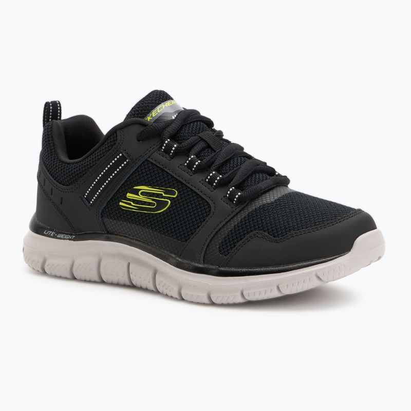 Кросівки чоловічі SKECHERS Track Knockhill black/lime