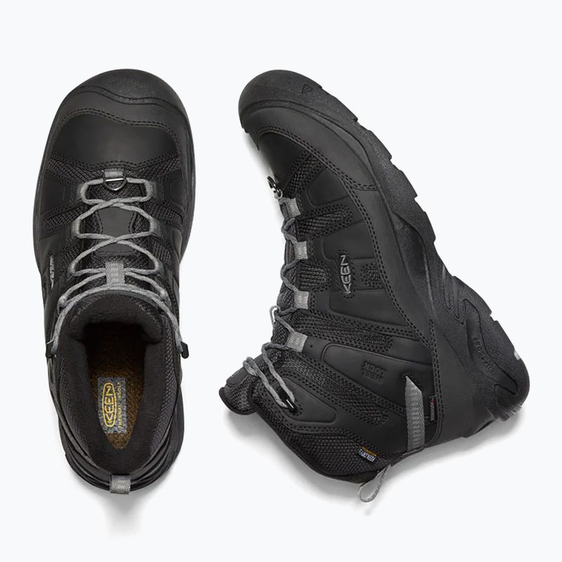 Черевики туристичні чоловічі KEEN Circadia Mid Polar black/steel grey 11