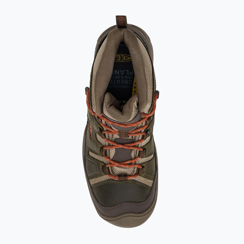 Черевики для трекінгу чоловічі KEEN Circadia Mid Wp зелено-коричневі 1026766 6