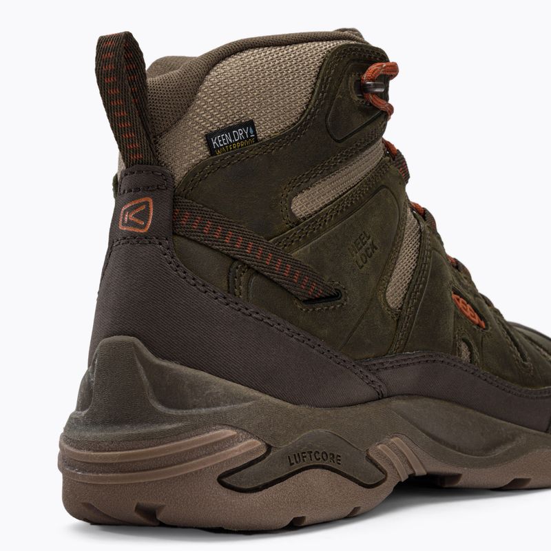 Черевики для трекінгу чоловічі KEEN Circadia Mid Wp зелено-коричневі 1026766 8