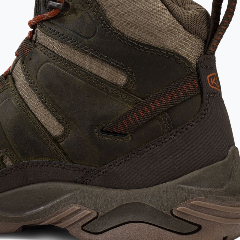Черевики для трекінгу чоловічі KEEN Circadia Mid Wp зелено-коричневі 1026766 10