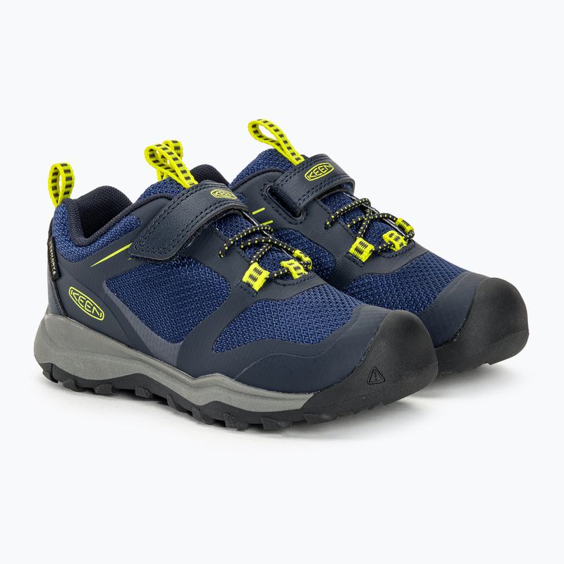 Кросівки туристичні дитячі KEEN Wanduro Low WP sky captain/evening primrose 4