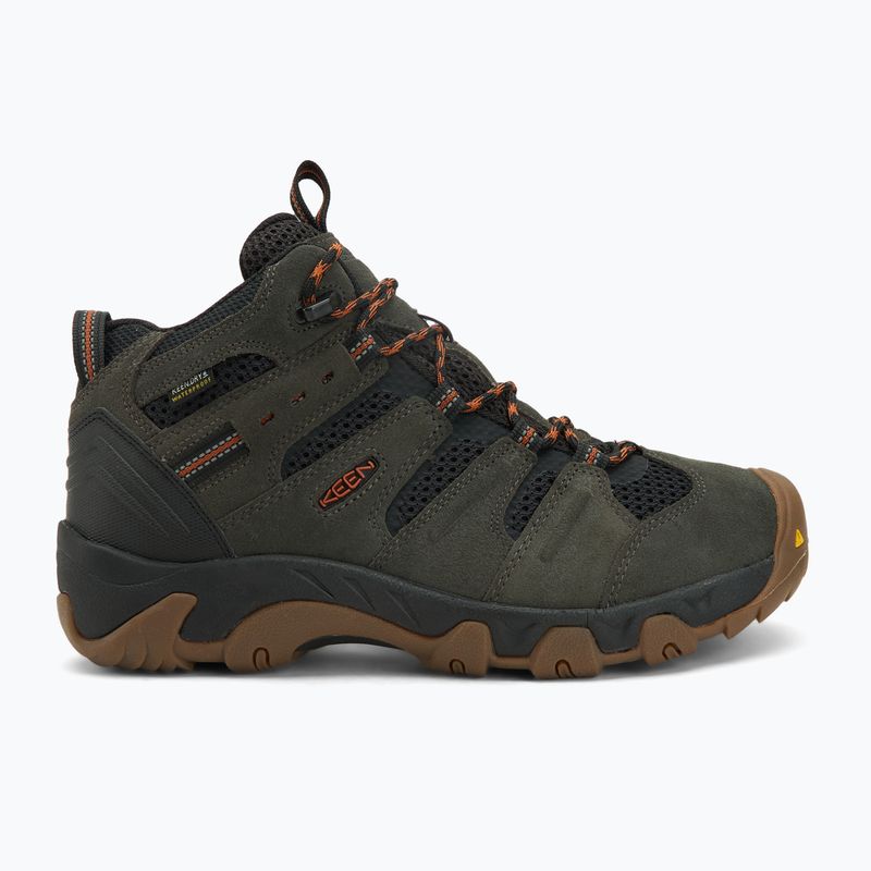Черевики трекінгові чоловічі KEEN Headout Mid Waterproof black olive/fossil orange 2