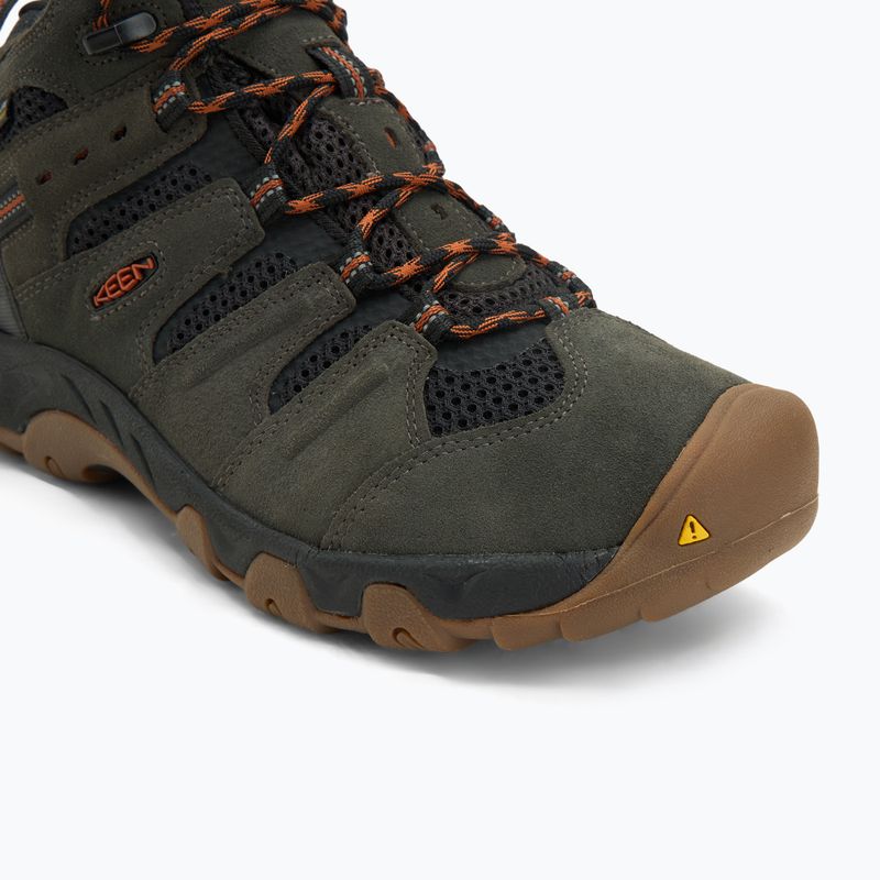 Черевики трекінгові чоловічі KEEN Headout Mid Waterproof black olive/fossil orange 7