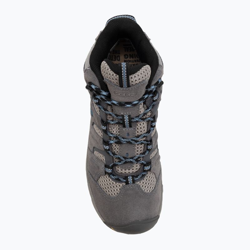 Черевики трекінгові жіночі KEEN Headout Mid Waterproof steel grey/blue heaven 5