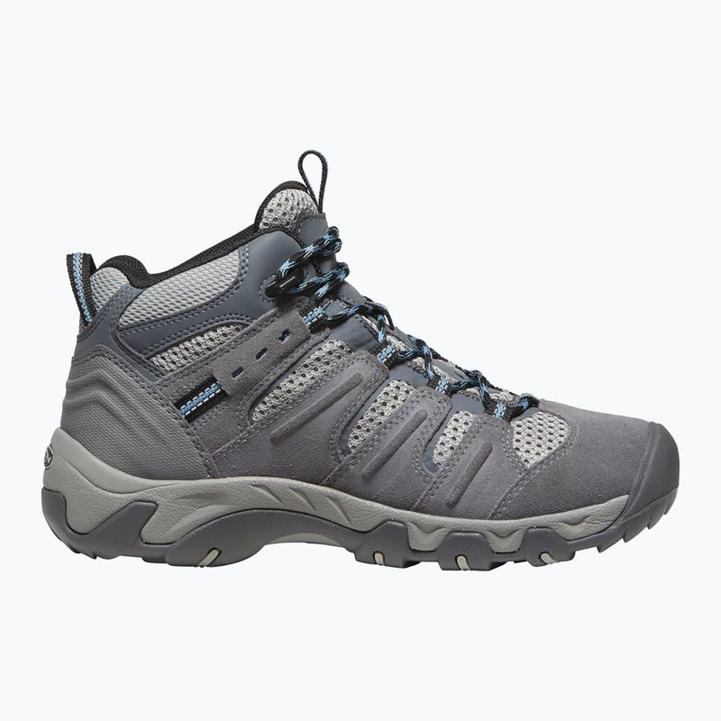 Черевики трекінгові жіночі KEEN Headout Mid Waterproof steel grey/blue heaven 10