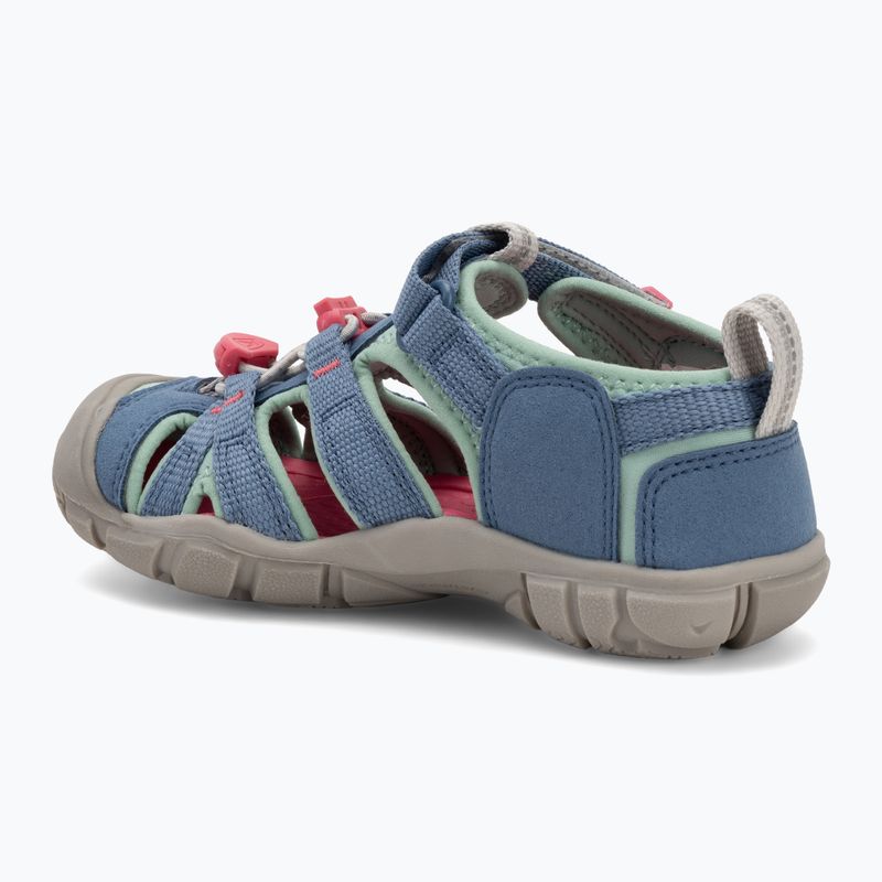 Дитячі сандалі KEEN Seacamp II CNX coronet сині/гарячо-рожеві 3
