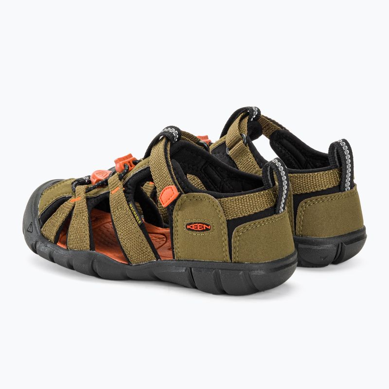 Сандалі дитячі KEEN Seacamp II CNX dark olive/gold flame 3