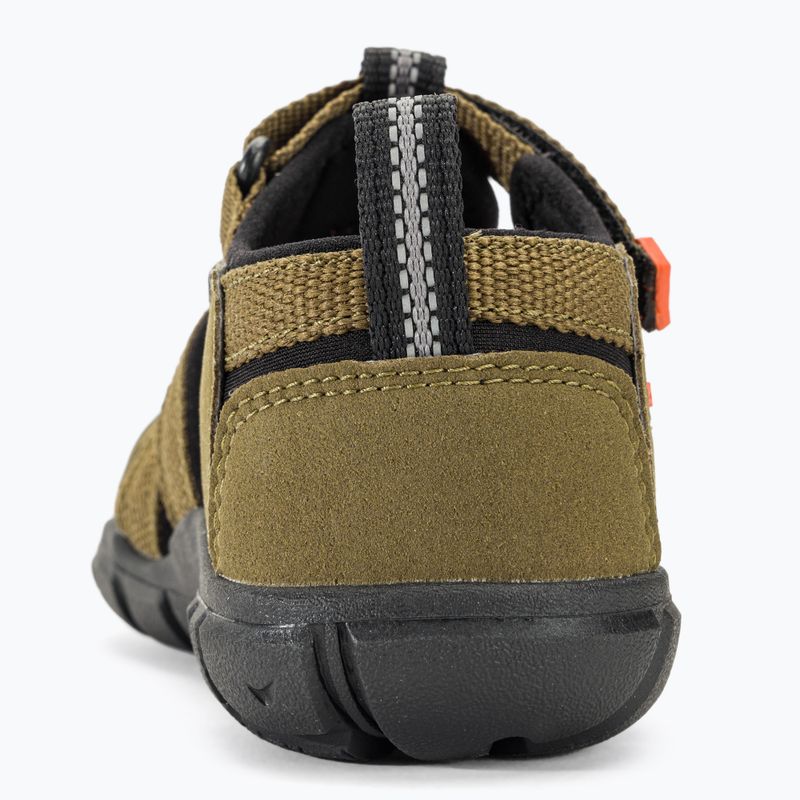 Сандалі дитячі KEEN Seacamp II CNX dark olive/gold flame 7