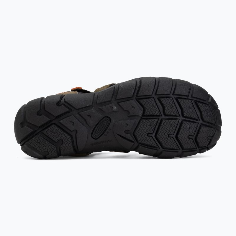 Сандалі підліткові KEEN Seacamp II CNX dark olive/gold flame 4