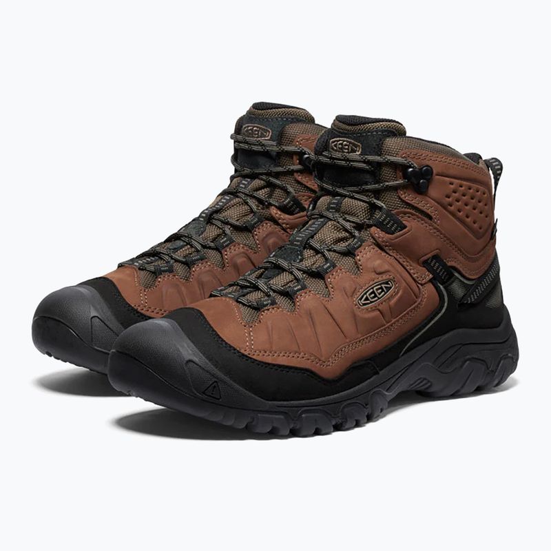 Чоловічі трекінгові черевики KEEN Targhee IV Mid Wp широкі бізон/брендл 9