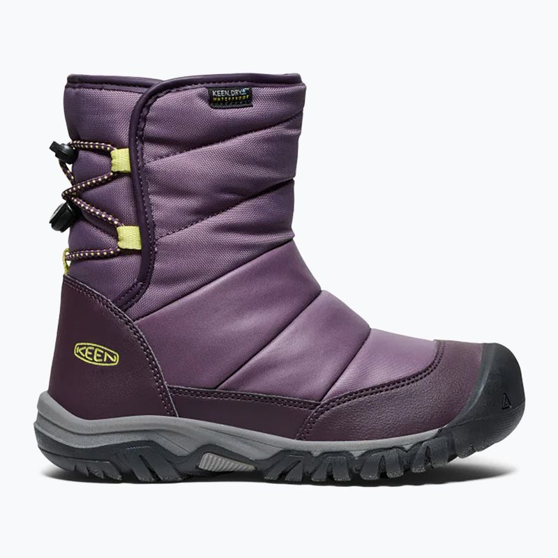 Черевики зимові дитячі KEEN Puffrider WP black plum/daiquiri green 8