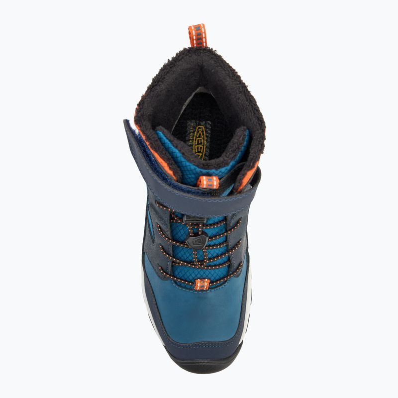 Дитячі снігоступи KEEN Skua Winter WP sky captain / gold flame 5