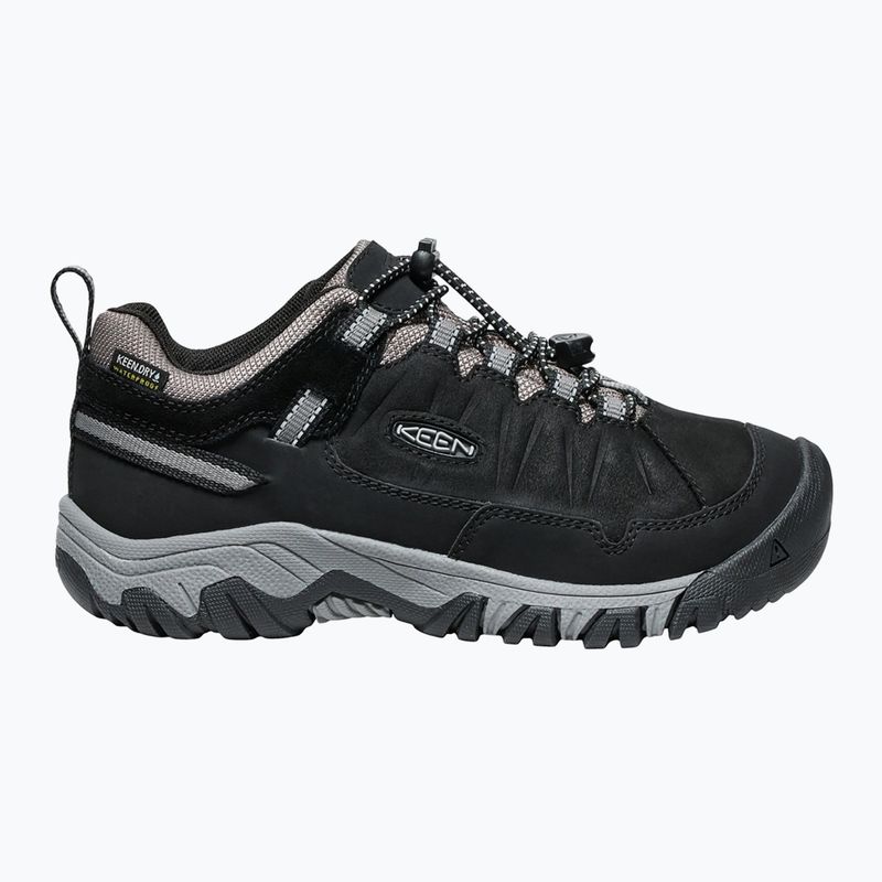 Черевики трекінгові дитячі KEEN Targhee IV Low Waterproof black/steel grey 2