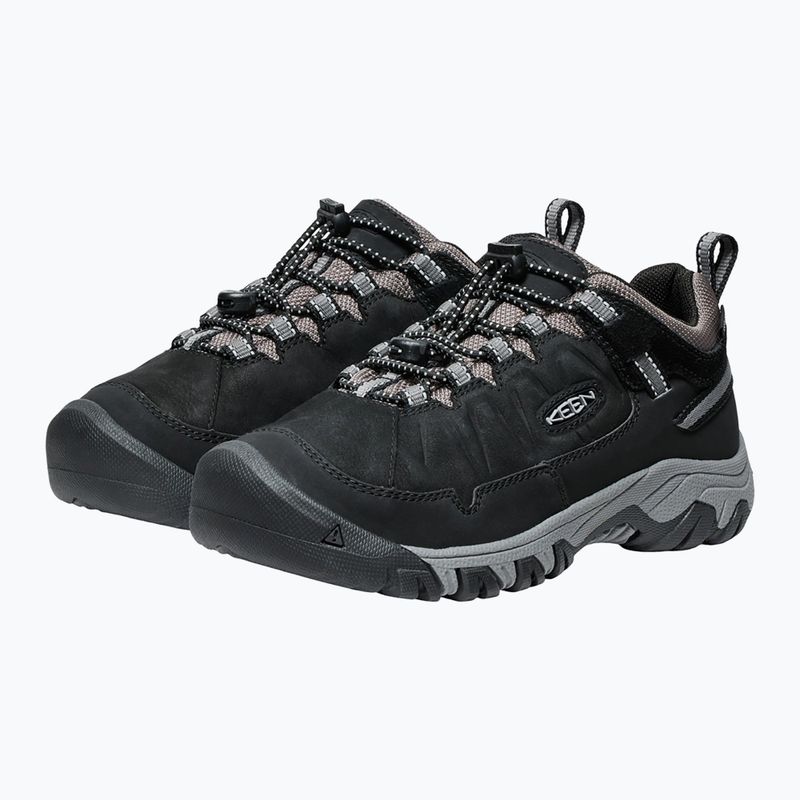 Черевики трекінгові дитячі KEEN Targhee IV Low Waterproof black/steel grey 4