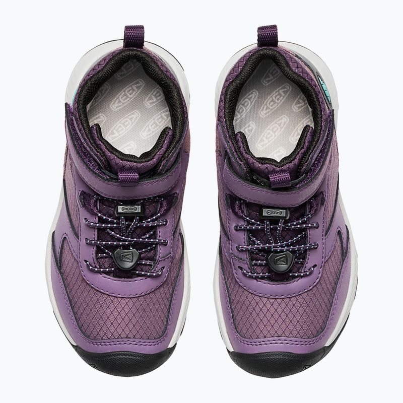 Черевики туристичні дитячі KEEN Skua Mid WP black plum/plum perfect 12