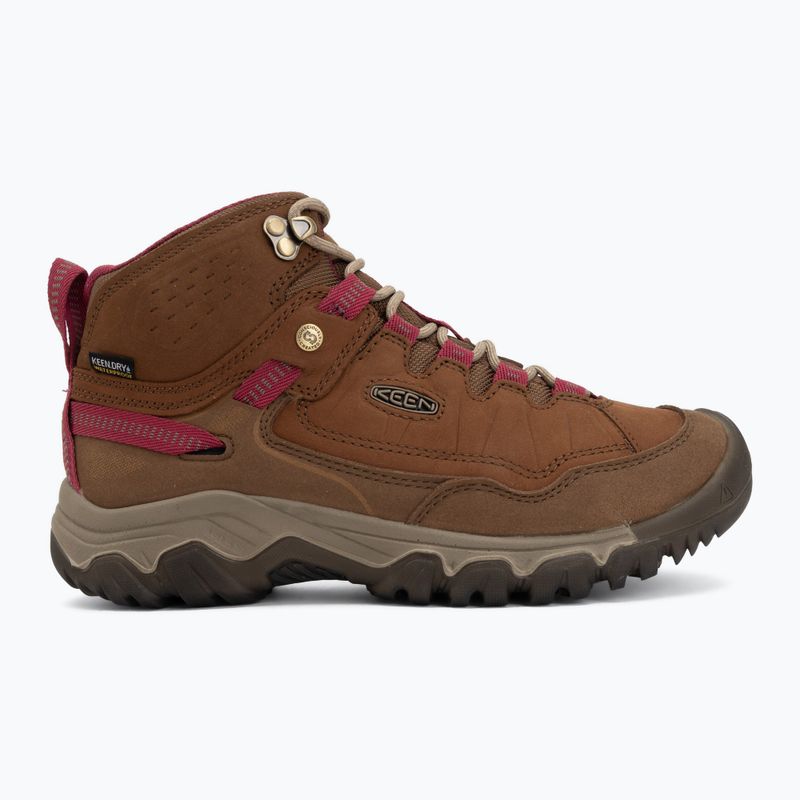 Взуття трекінгове жіноче KEEN Targhee IV Mid Wp bison/beaujolais 2