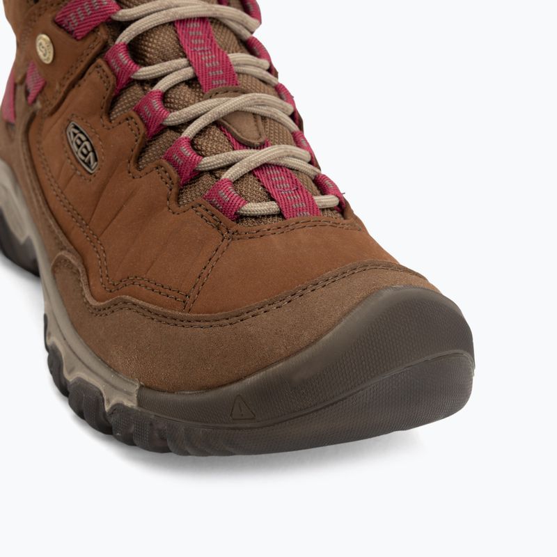 Взуття трекінгове жіноче KEEN Targhee IV Mid Wp bison/beaujolais 7