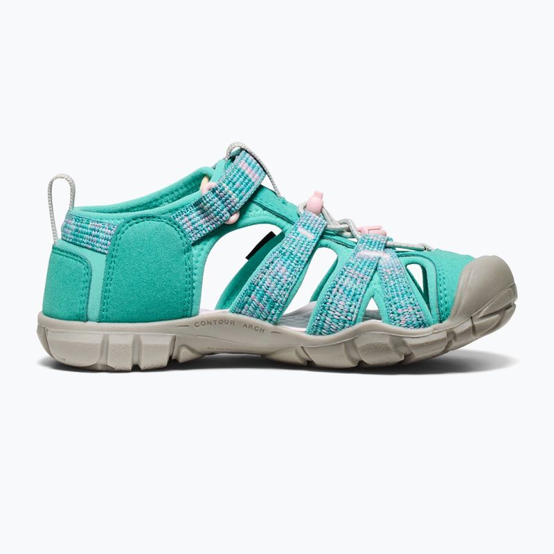 Сандалі підліткові KEEN Seacamp II CNX bright aqua/giggle pink 10