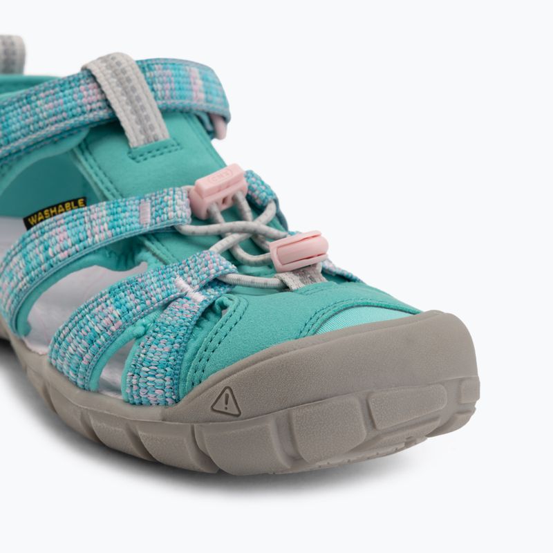 Сандалі підліткові KEEN Seacamp II CNX bright aqua/giggle pink 7