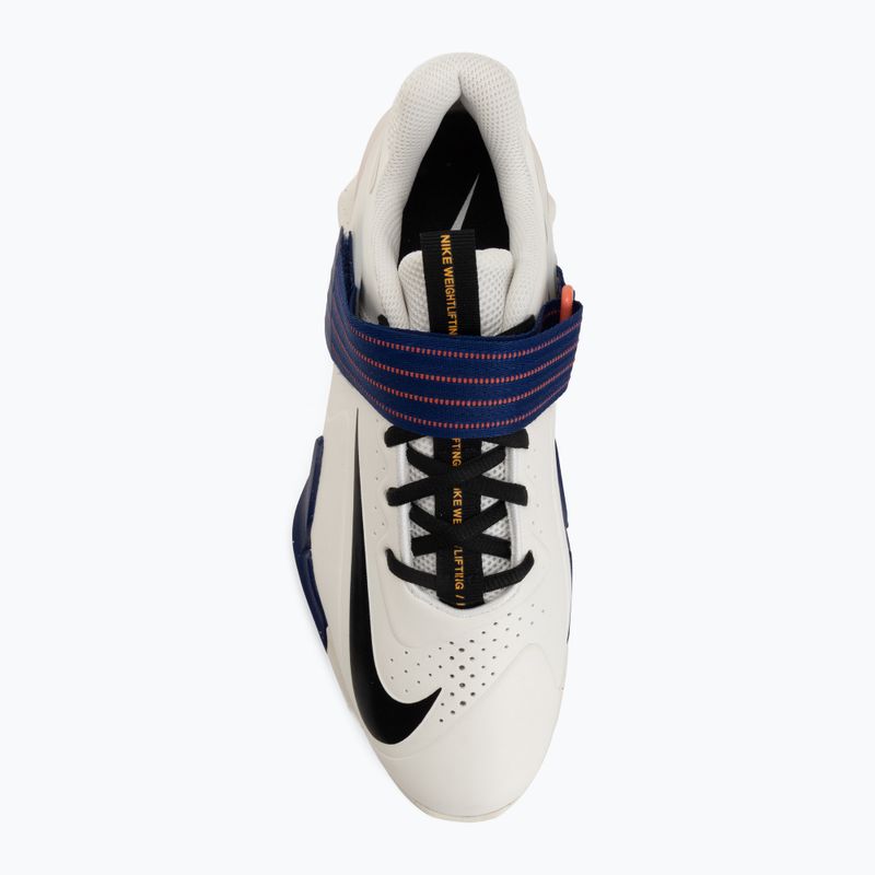 Кросівки для важкої атлетики Nike Savaleos sail/deep royal blue/magic ember/black 5