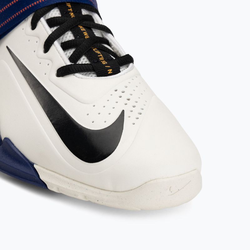 Кросівки для важкої атлетики Nike Savaleos sail/deep royal blue/magic ember/black 7