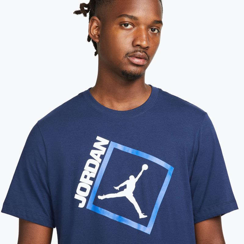 Футболка чоловіча Nike Jordan Jumpman Box midnight navy/white 4
