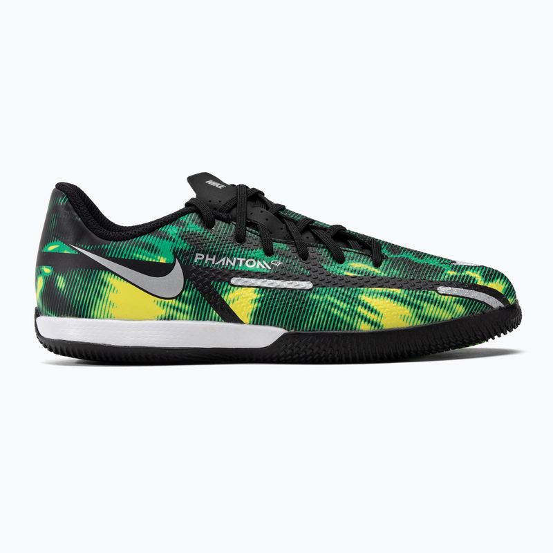 Футбольні бутси дитячі Nike Phantom GT2 Academy SW IC Jr зелені DM0749-003 2