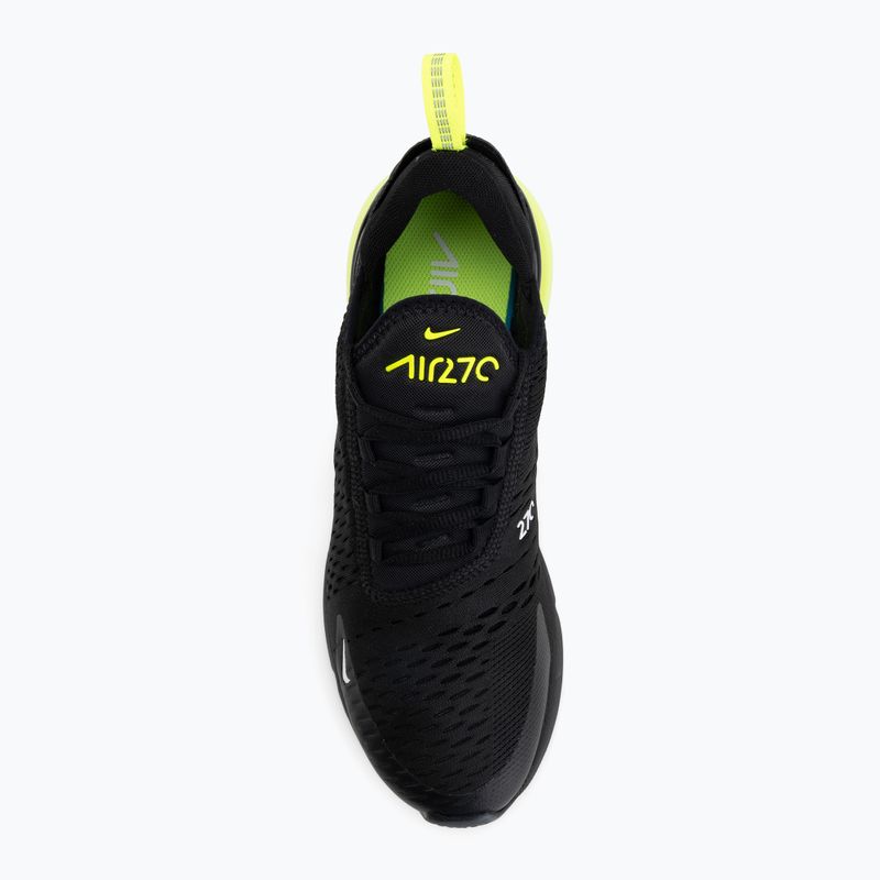 Кросівки чоловічі Nike Air Max 270 black/volt/reflect silver/white 5