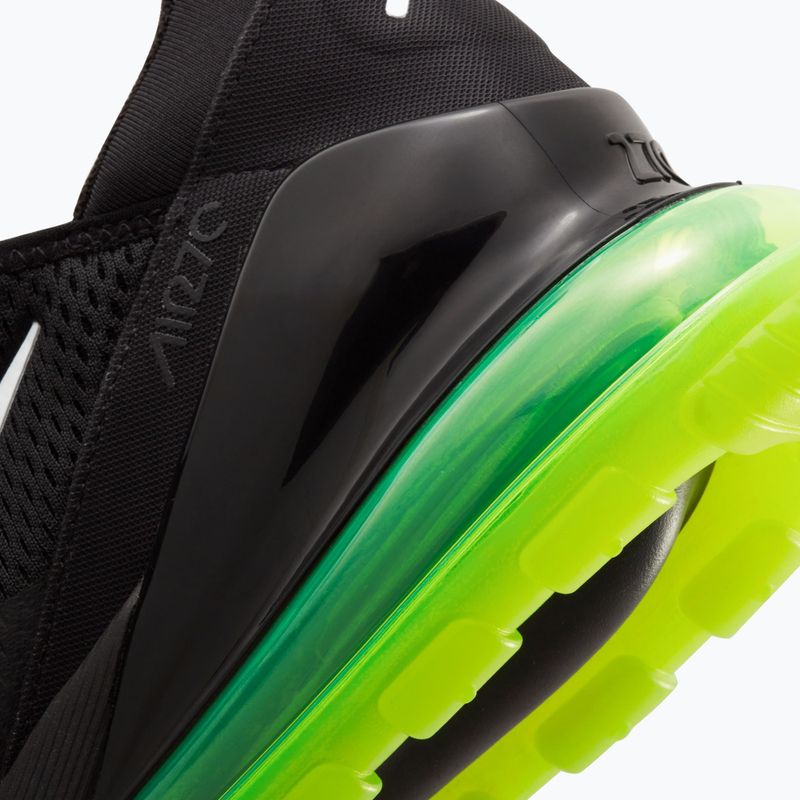 Кросівки чоловічі Nike Air Max 270 black/volt/reflect silver/white 8