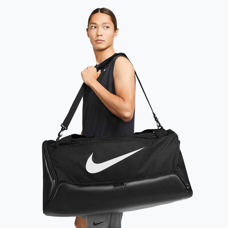 Тренувальна сумка Nike Brasilia 9.5 95 l black/black/white 8