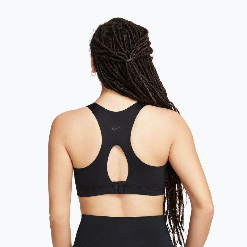 Бюстгальтер для тренувань Nike Alpha High-Support Zip-Front black/black/dark smoke grey/dark smoke grey 2