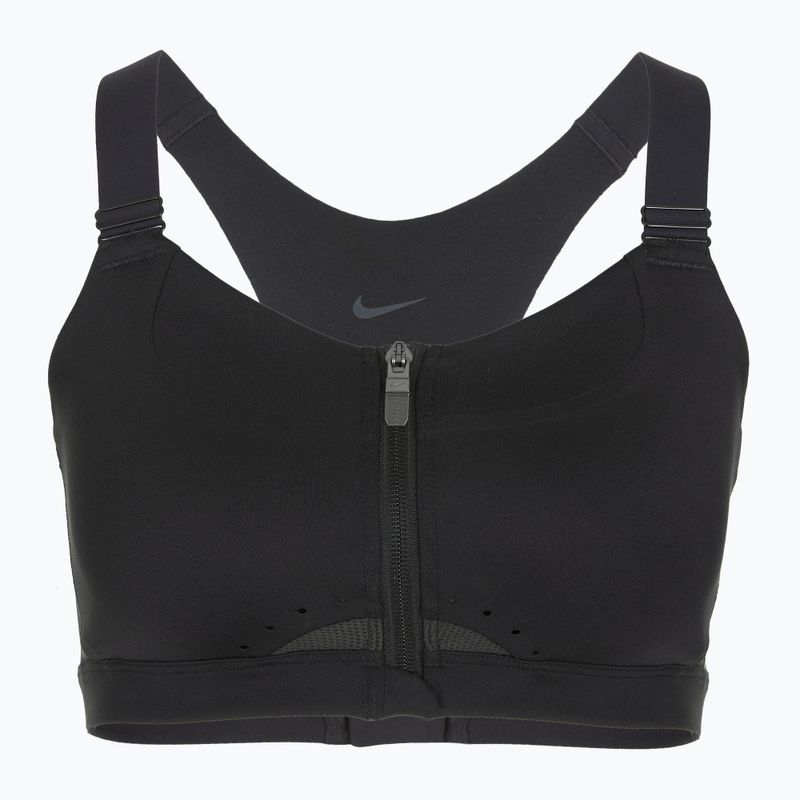 Бюстгальтер для тренувань Nike Alpha High-Support Zip-Front black/black/dark smoke grey/dark smoke grey 8