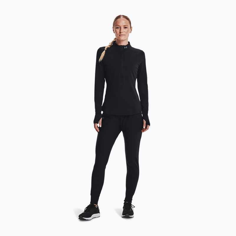 Кофта для бігу жіноча Under Armour Qualifier Run 2.0 Half Zip чорна 1365632 2