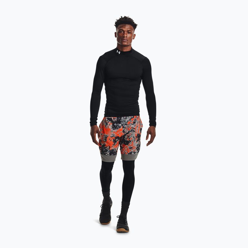 Лонгслів для тренувань чоловічий Under Armour Comp Mock UA Armour black/white 2