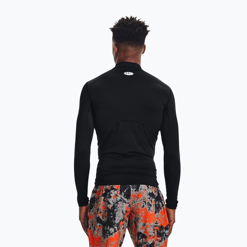 Лонгслів для тренувань чоловічий Under Armour Comp Mock UA Armour black/white 3