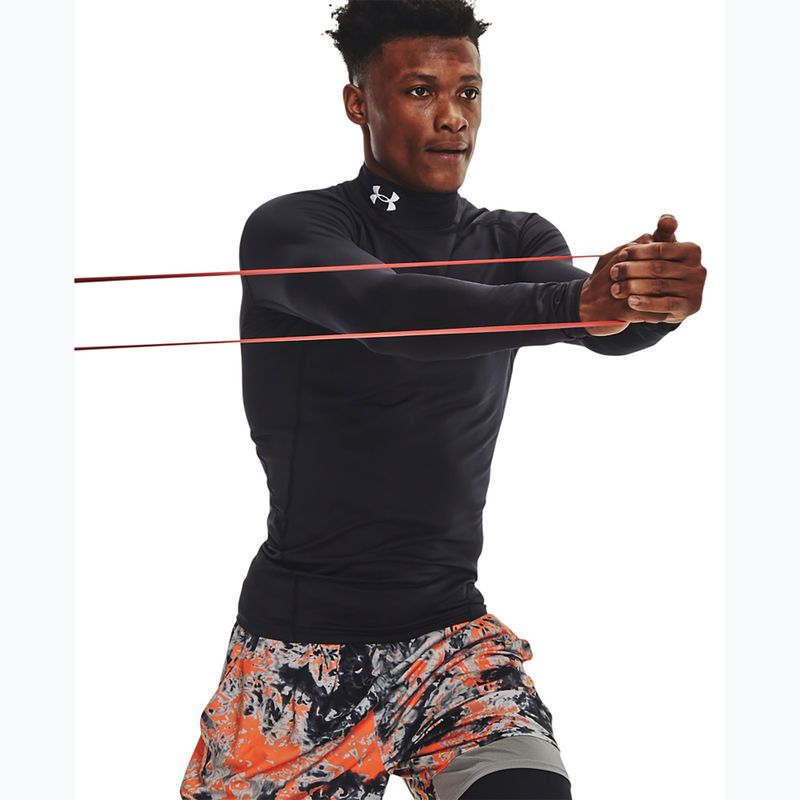 Лонгслів для тренувань чоловічий Under Armour Comp Mock UA Armour black/white 4