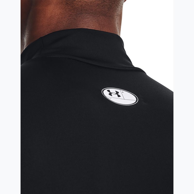 Лонгслів для тренувань чоловічий Under Armour Comp Mock UA Armour black/white 5