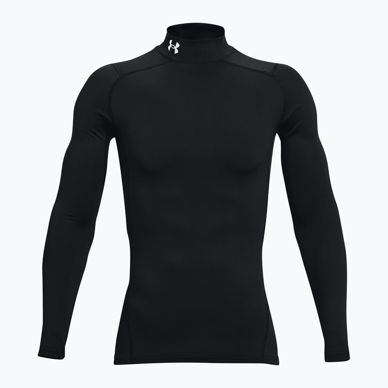 Лонгслів для тренувань чоловічий Under Armour Comp Mock UA Armour black/white 6