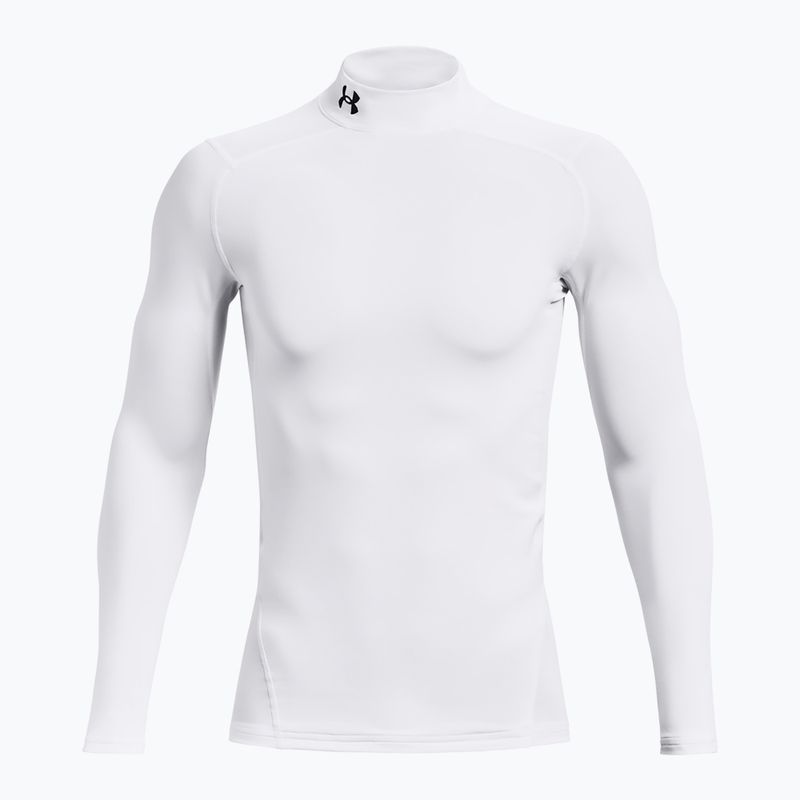 Лонгслів для тренувань чоловічий Under Armour Comp Mock UA Armour white/black 5