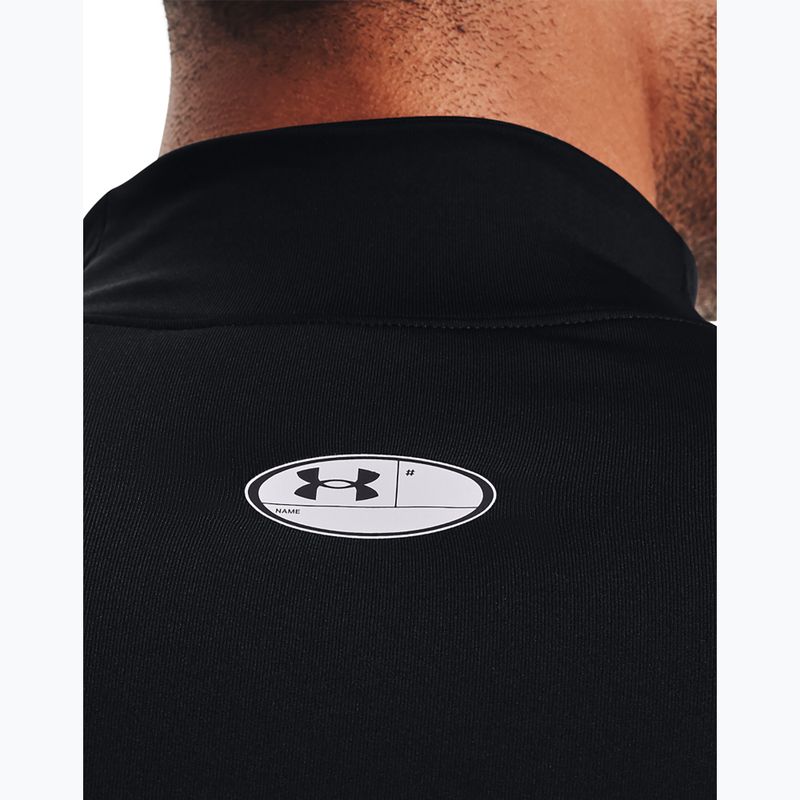 Лонгслів для тренувань чоловічий Under Armour Comp Mock UA Armour black/white 4
