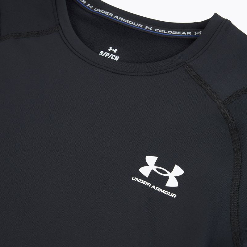 Лонгслів для тренувань чоловічий Under Armour CG Armour Fitted Crew black/white 3