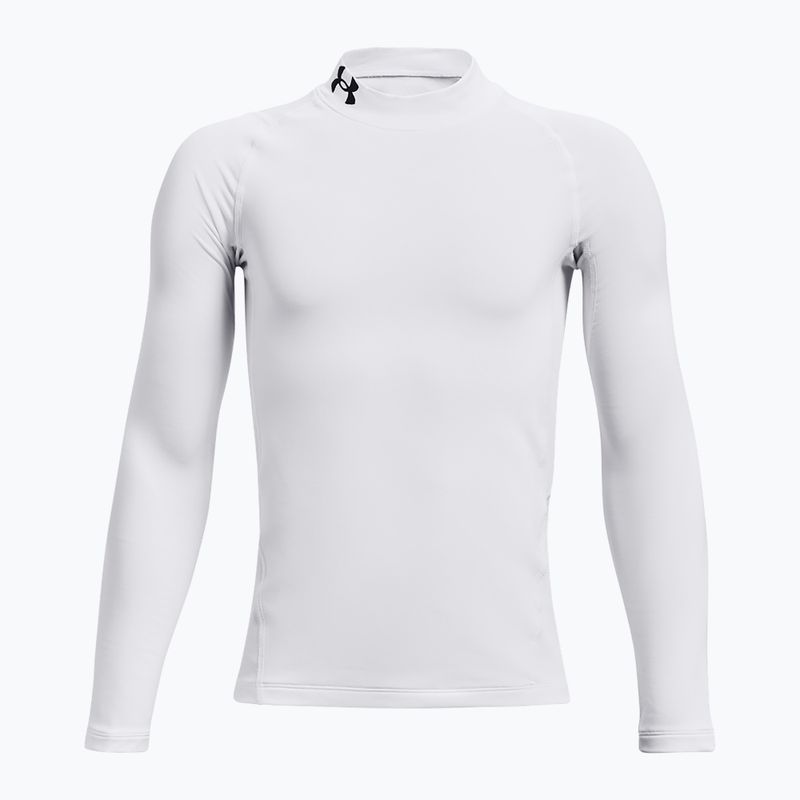 Дитячий тренувальний лонгслів Under Armour Cg Armour Mock білий/чорний