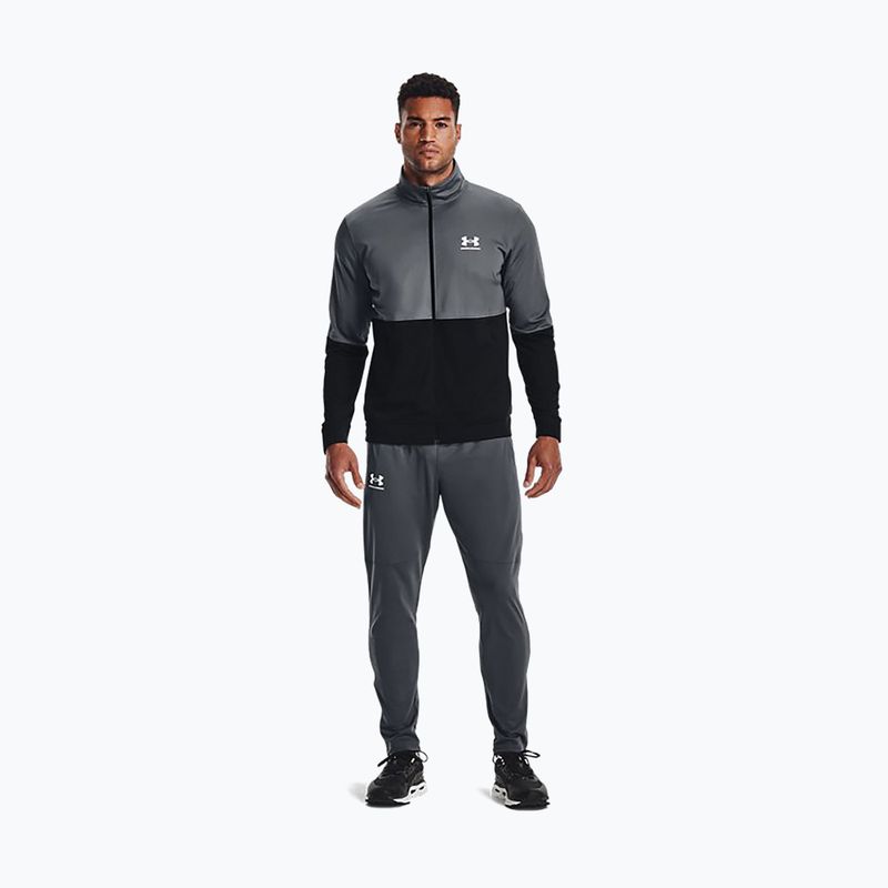 Кофта тренувальна чоловіча Under Armour Pique Track сіро-синя 1366202 2