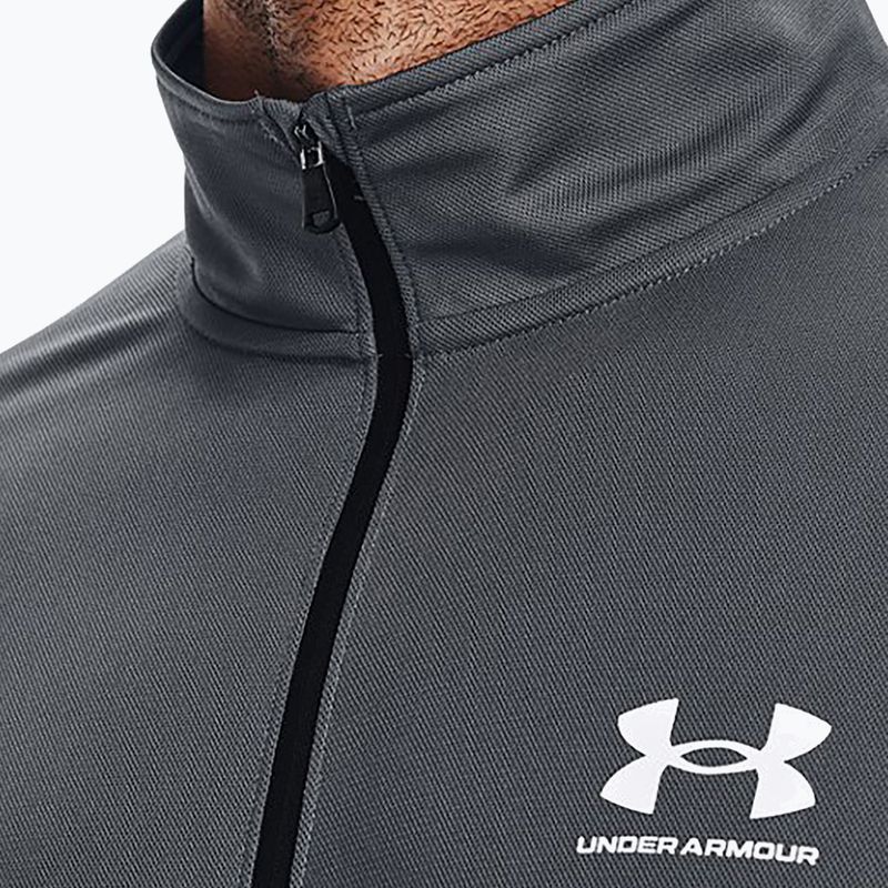Кофта тренувальна чоловіча Under Armour Pique Track сіро-синя 1366202 6