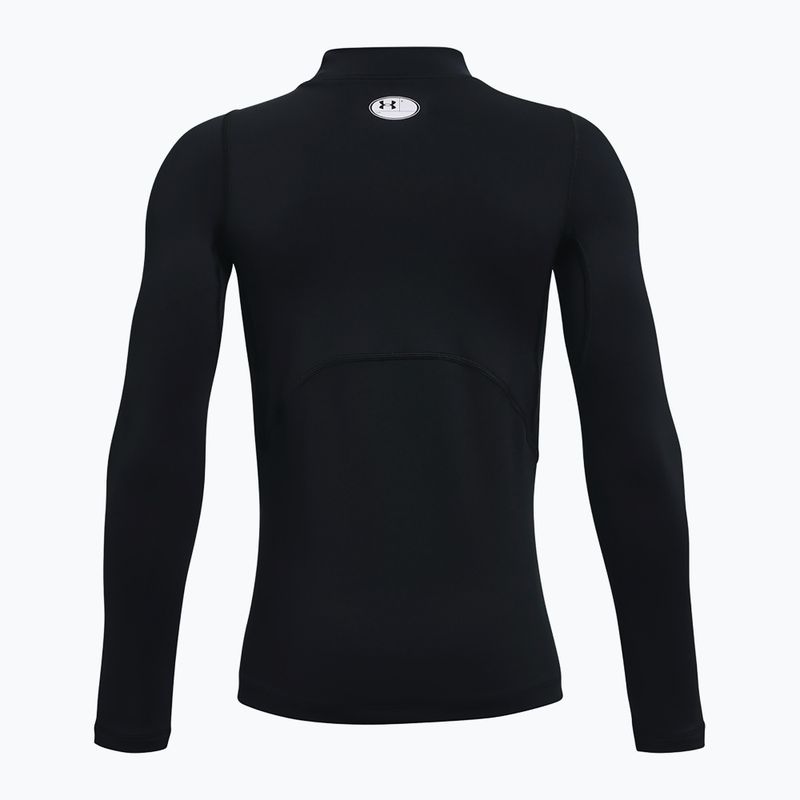 Лонгслів для тренувань Under Armour Cg Armour Mock black/white 2