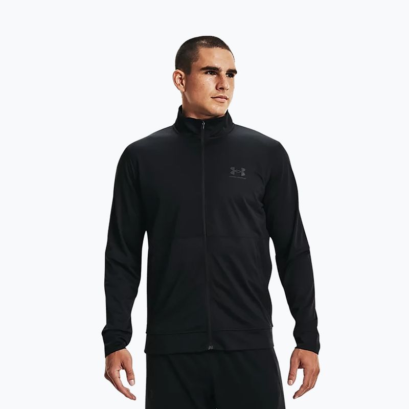 Кофта тренувальна чоловіча Under Armour Pique Track чорна 1366202 3