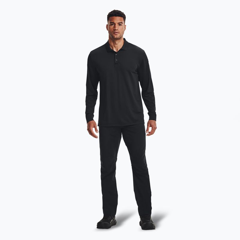 Чоловіче поло Under Armour Tactical Performance Polo 2.0 з довгим рукавом чорний/чорний 2