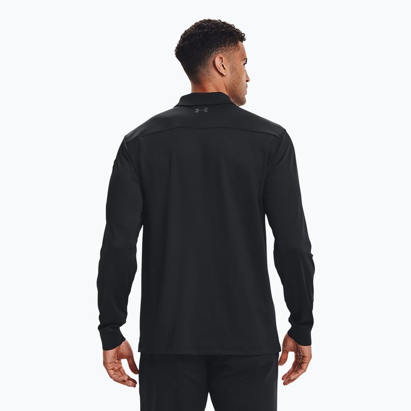 Чоловіче поло Under Armour Tactical Performance Polo 2.0 з довгим рукавом чорний/чорний 3