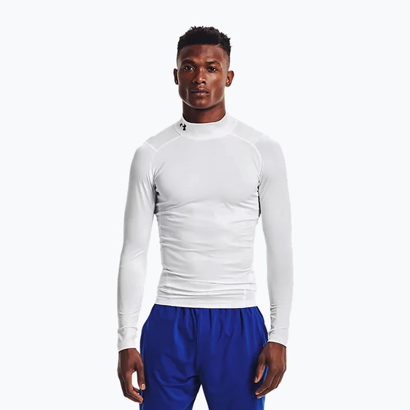 Футболка лонгслів чоловіча Under Armour Ua Hg Armour Comp Mock біла 1369606-100